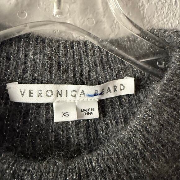 Veronica Beard Melinda Crewneck Mohair Gray Sweater Knit Pullover Size XS - Picture 7 of 7